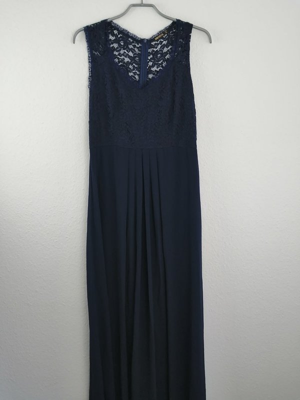 dunkelblaues Abendkleid Damen Größe XL