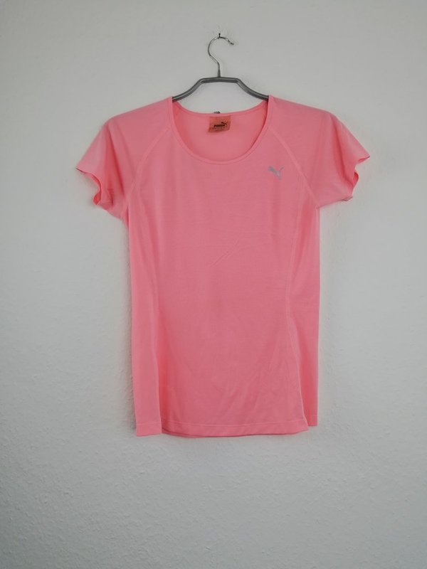 rosa Damen Sport T-Shirt von Puma - Größe 34