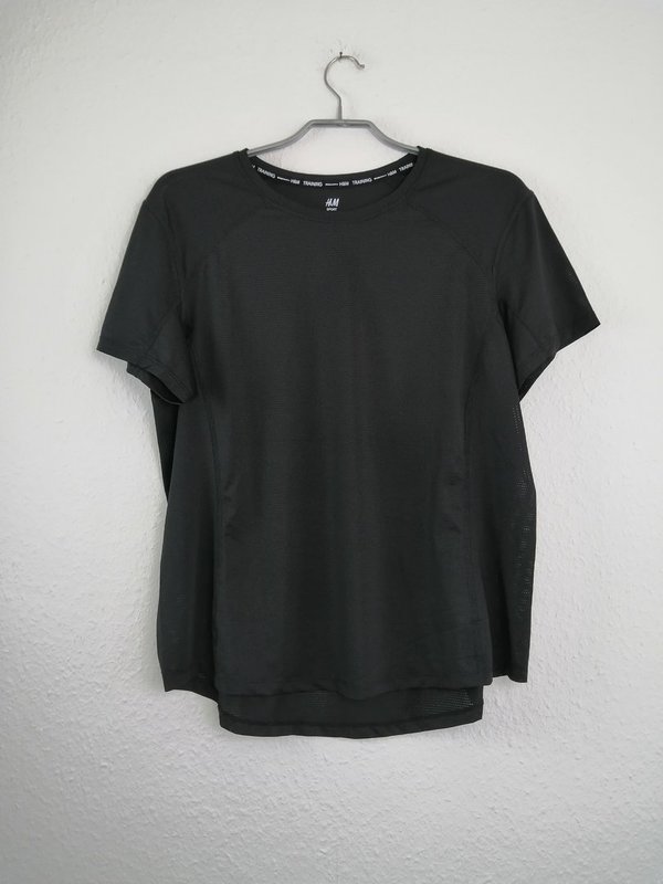 schwarzes Damen Sport T-Shirt - Größe XL