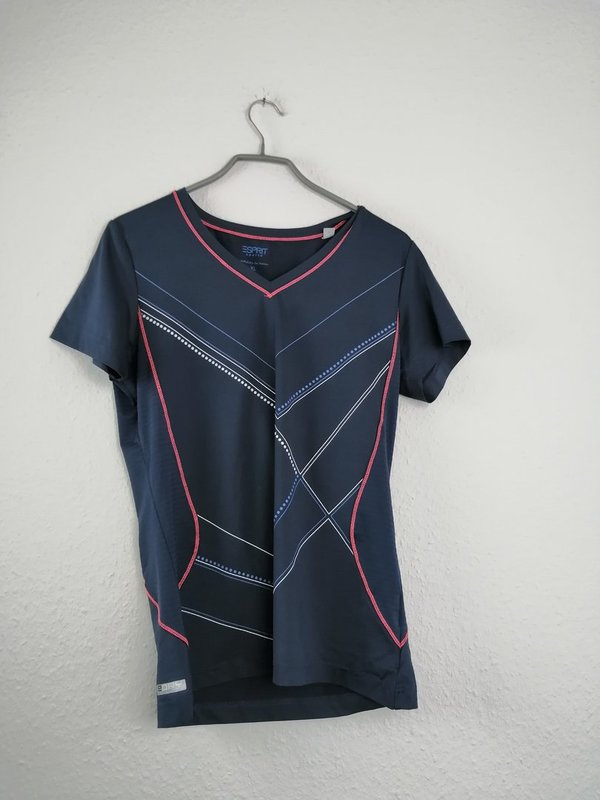 dunkelblaues Damen Sport Shirt - Größe XL