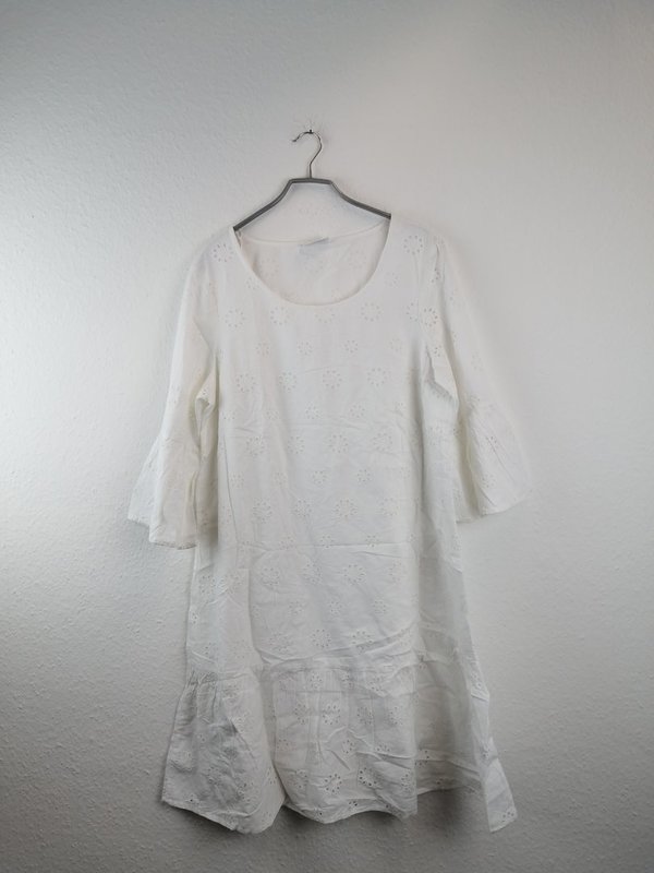 weißes, gemustertes Damenkleid von Gina Benotti - Größe M