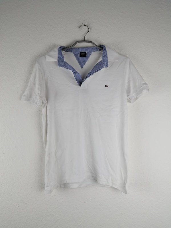 weißes Poloshirt von Tommy Hilfiger - Größe M
