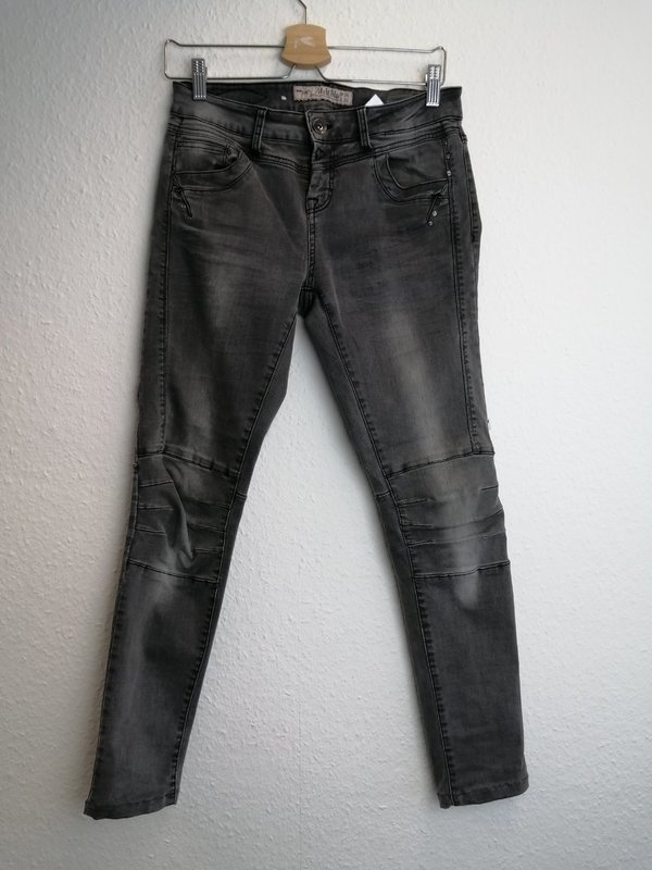 graue Jeans für Damen - Größe W36, L32