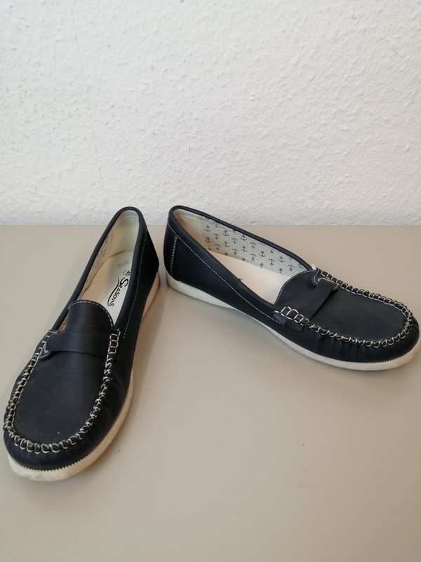 dunkelblaue Schuhe Damen von Seasons - Größe 40