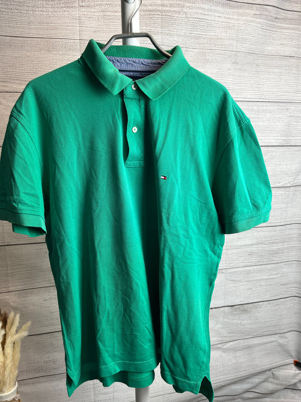 Grünes Polohemd Herren von Tommy Hilfiger - Größe XL