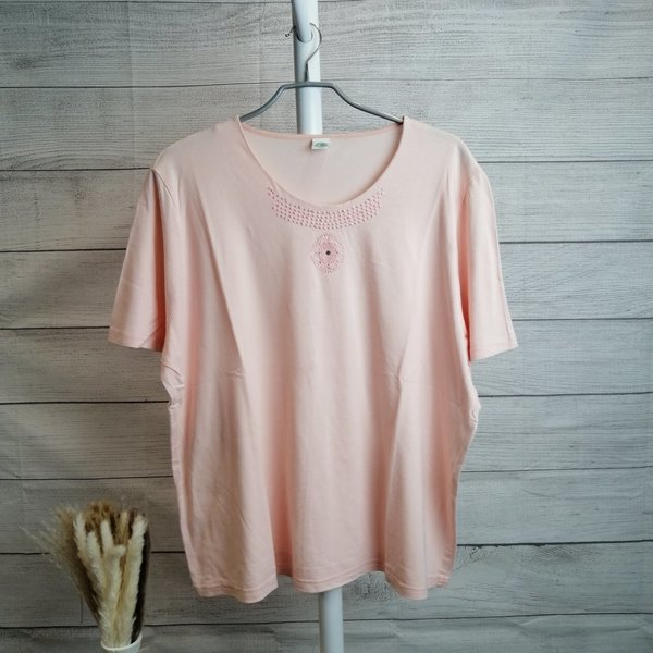 rosa Damen T-Shirt mit Muster - Größe XL